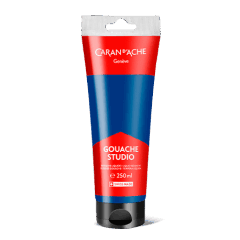 Tube 250 ml Gouache Cyan