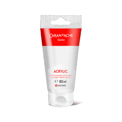 Tubo 80 ml Acrilico Bianco