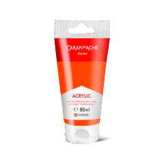 Tubo 80 ml Acrilico Vermiglione