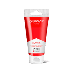 Tubo 80 ml Acrilico Scarlatto