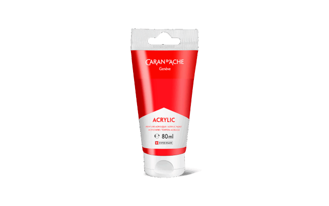 Tubo 80 ml Acrilico Scarlatto