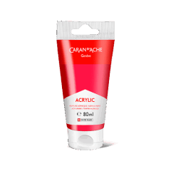 Tubo 80 ml Acrilico Carminio