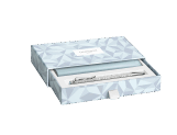 Set Ballpoint Pen Ecridor™ Alpine Frost & Polar Blue Leather Case