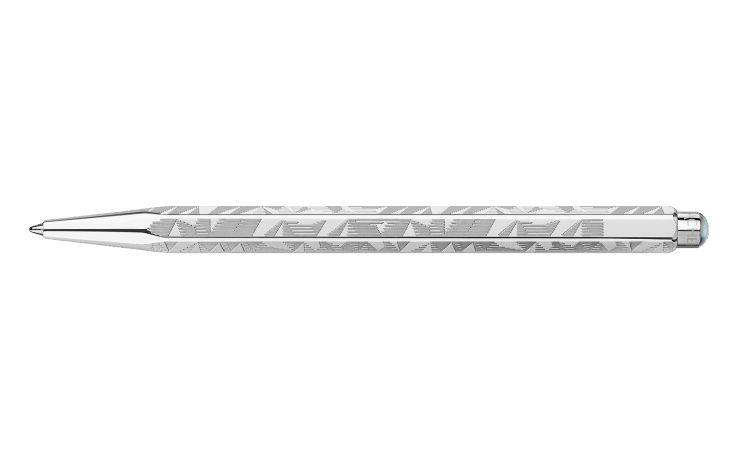 Set Ballpoint Pen Ecridor™ Alpine Frost & Polar Blue Leather Case