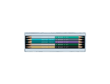 Set 9 Crayons de Couleur Bicolores & 1 Pinceau Alpine Frost
