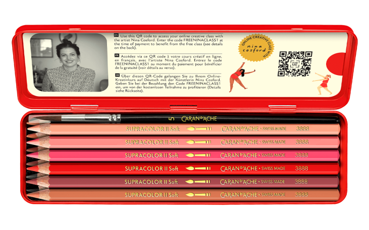 Creative Set 13 Pieces Nina Cosford & 1 online course | Caran d