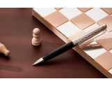 Set Ballpoint Pen Léman™ Damier & Black Leather Case