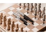 Set Ballpoint Pen Léman™ Damier & Black Leather Case