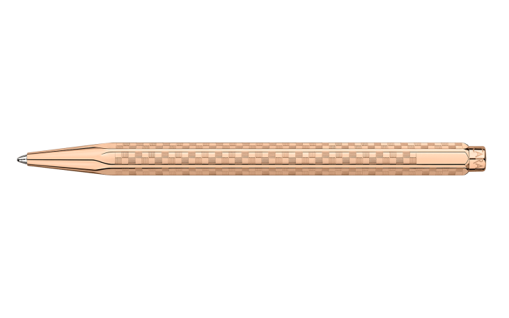 限定】エクリドール ダミエ ローズゴールド ボールペン+ペンシース