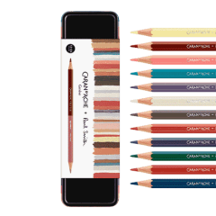 Scatola con 12 Matite Colorate Bicolori & 1 Pennello Paul Smith
