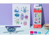 Set Kawaii 6 Feutres Fibralo™ Funny Monsters