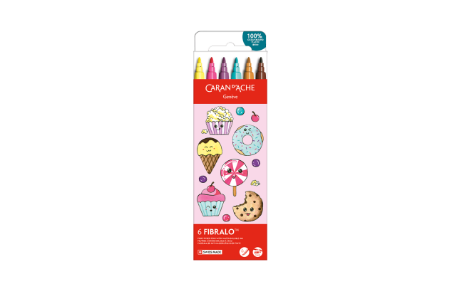 Set Kawaii 6 Feutres Fibralo™ Candy World