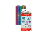 Set Kawaii 12 Matite Colorate Swisscolor Acquerellabili Funny Monsters