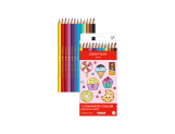 Set Kawaii 12 Matite Colorate Swisscolor Acquerellabili Candy World