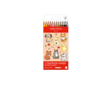 Set Kawaii 12 Matite Colorate Swisscolor Acquerellabili Cute Animals