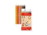 Set Kawaii 12 Matite Colorate Swisscolor Acquerellabili Cute Animals