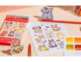 Set Kawaii 12 Matite Colorate Swisscolor Acquerellabili Cute Animals