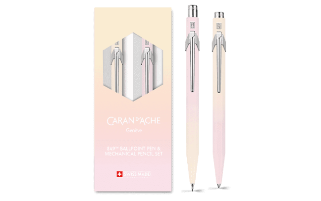 Set Stylo Bille & Porte-Mine 849™ Horizon Rose pastel & Jaune pastel (0.5 mm)