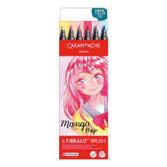 Set 6 Fasermaler Fibralo™ Brush Manga Shojo