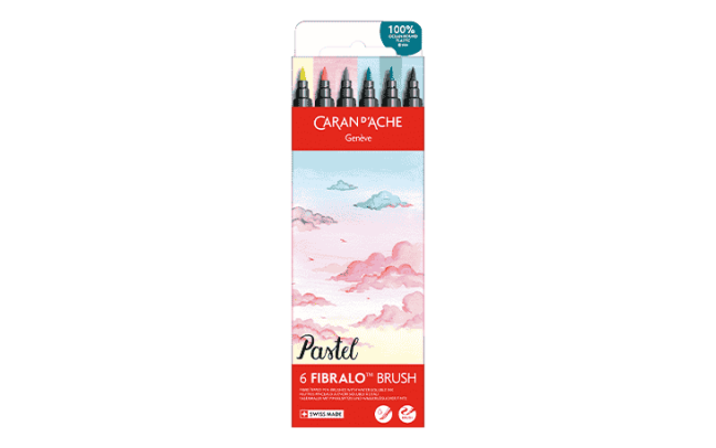 Set 6 Feutres Fibralo™ Brush Pastel