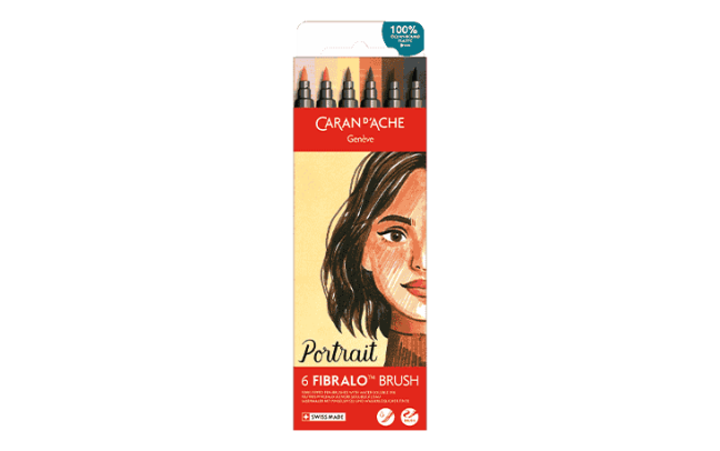 Set 6 Feutres Fibralo™ Brush Portrait