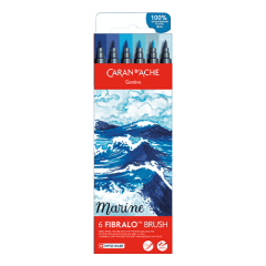 Set 6 Fasermaler Fibralo™ Brush Marine
