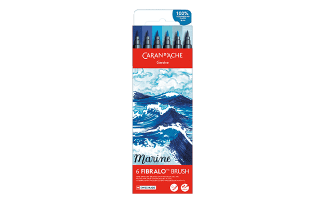 Set 6 Feutres Fibralo™ Brush Marine